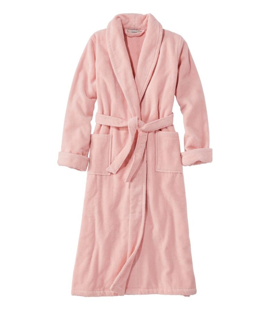 Pink Terry Cloth Robe