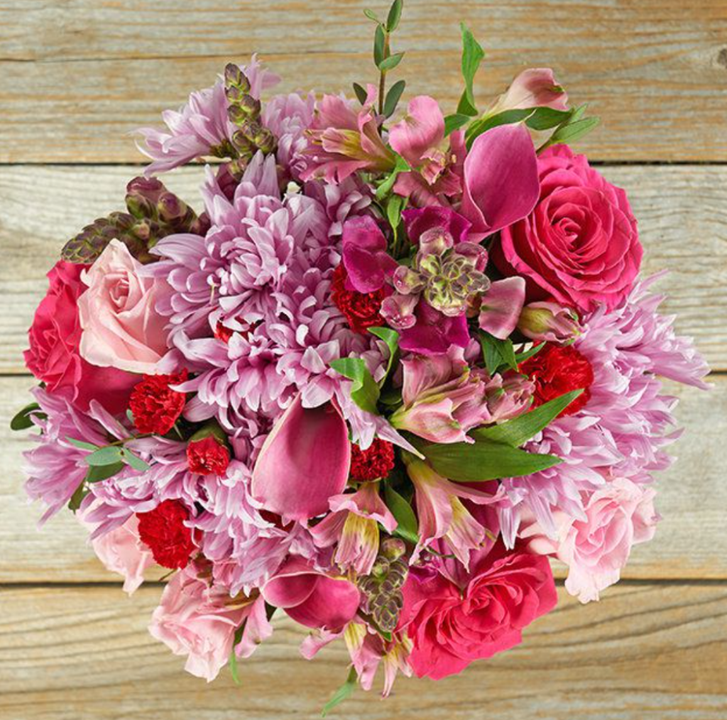 Floral Bouquet - pink and purple flowers