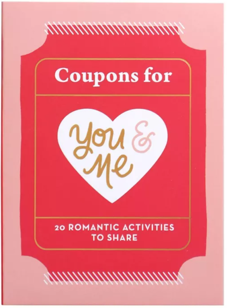 Pink and Red Coupon Book for Couples Activities