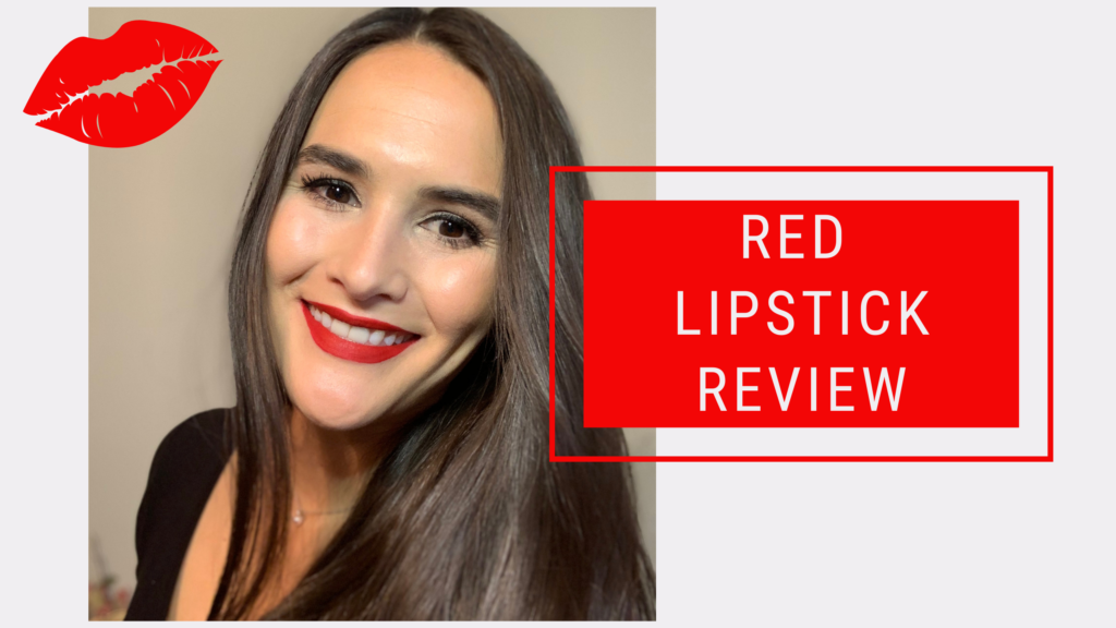 Cortney wearing red lipstick by Nars
