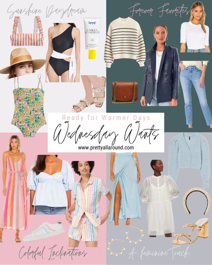 Wednesday Wants - Collage of clothes, shoes and accessories
